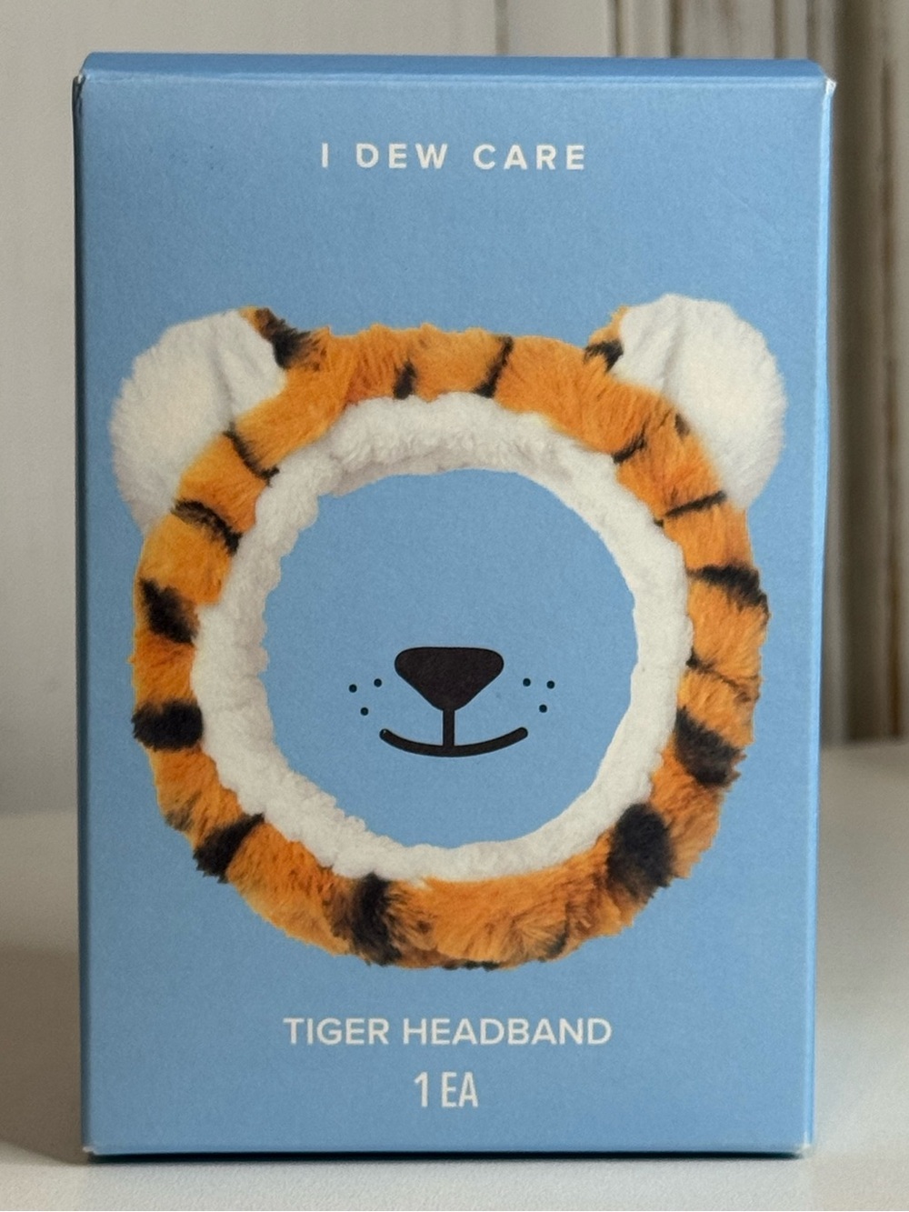I Dew Care Tiger Animal Print Stretchy Polyester Headband with Tiger Ears